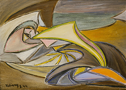 1944. Femme couchée dans les dunes. Huile sur bois. 24,1 x 33,2 cm (coll. part. © ADAGP).